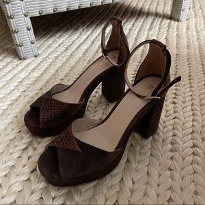 Rouje Paris - Brown Leather Heels - SZ 39